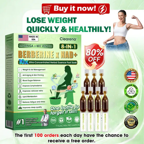 𝐎𝐟𝐟𝐢𝐜𝐢𝐚𝐥 𝐔𝐒 𝐒𝐭𝐨𝐫𝐞 🇺🇸  | 🧑‍⚕️ 𝐂𝐥𝐞𝐚𝐫𝐞𝐧𝐚® Moringa · Bee Venom · Berberine × NAD+ Eight-in-one 10× Ultra-Concentrated Herbal Essence Foot Soak — 𝐎𝐧𝐜𝐞 𝐃𝐚𝐢𝐥𝐲, 𝐕𝐢𝐬𝐢𝐛𝐥𝐞 𝐑𝐞𝐬𝐮𝐥𝐭𝐬 𝐢𝐧 𝟕 𝐃𝐚𝐲𝐬  (obesity, ｌｏｏｓｅｓｋｉｎ,diabetes, sleep apnea, joint issues, and more For)