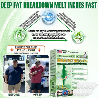 🇺🇸 𝐎𝐟𝐟𝐢𝐜𝐢𝐚𝐥 𝐔𝐒 𝐒𝐭𝐨𝐫𝐞 | 🧑‍⚕️🩺𝐂𝐥𝐞𝐚𝐫𝐞𝐧𝐚® 𝐌𝐨𝐫𝐢𝐧𝐠𝐚 · Moringa · Bee venom · Berberine × NAD+  𝟖-𝐢𝐧-𝟏 𝐀𝐝𝐯𝐚𝐧𝐜𝐞𝐝 𝐍𝐚𝐧𝐨 𝐌𝐢𝐜𝐫𝐨𝐧𝐞𝐞𝐝𝐥𝐞 𝐏𝐚𝐭𝐜𝐡 — 𝐎𝐧𝐜𝐞 𝐃𝐚𝐢𝐥𝐲, 𝐕𝐢𝐬𝐢𝐛𝐥𝐞 𝐑𝐞𝐬𝐮𝐥𝐭𝐬 𝐢𝐧 𝟕 𝐃𝐚𝐲𝐬 (obesity, ｌｏｏｓｅｓｋｉｎ,diabetes, sleep apnea, joint issues, and more For)